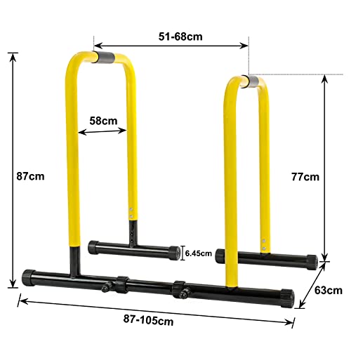 RELIFE REBUILD YOUR LIFE Dip Station Barra Paralelas Ajustable Entrenamineto Musculación Calistencia Push Up Duty Soporte Independiente Gimnasio Doméstico