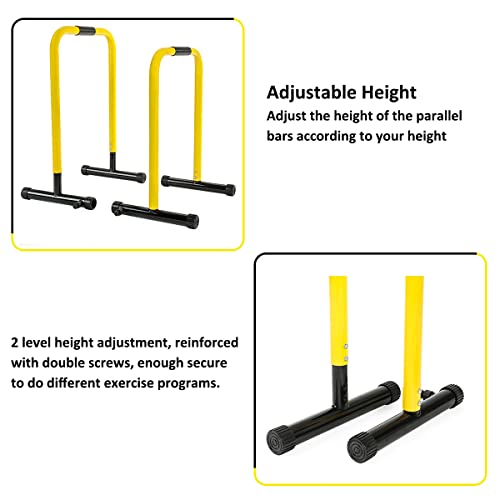 RELIFE REBUILD YOUR LIFE Dip Station Barra Paralelas Ajustable Entrenamineto Musculación Calistencia Push Up Duty Soporte Independiente Gimnasio Doméstico