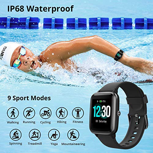 Reloj Inteligente Mujer Hombre, Smartwatch con Pulsómetro, Pulsera Actividad Inteligente con Cronómetros Podómetro Caloría,Monitor de Sueño, Impermeable IP68 Mujer Reloj para Android iPhone