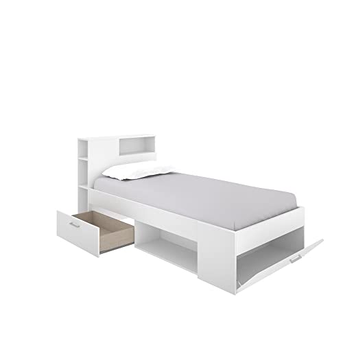 Rimobel Lanka Cama Nido, Melamina, Blanco, 90 x 190 cm