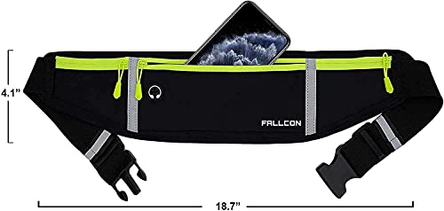 Riñonera Running Deportiva para Hombre y Mujer - Cinturón para Deporte Correr Accesorios - Impermeable con Bandas Reflectantes para Movil 6,5 Pulgadas Universal.