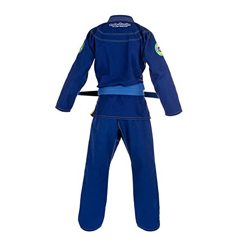 Role Bonito Kimono de Jiu-Jitsu Brasileño para Hombre (BJJ Gi) Ligero en Azul (Talla A2)