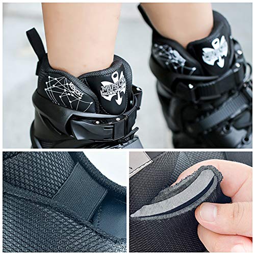 Roller Blades Adultos Hombres Mujeres Zapatos De Skate En Línea Patinaje De Velocidad Profesional CNC Soporte De Engrosamiento De Aleación De Aluminio Tres Capas De Protección,White-40