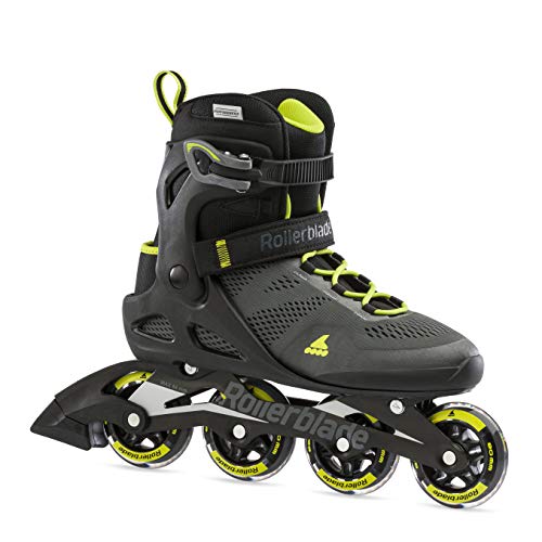 Rollerblade Macroblade 80 - Patines en línea para Hombre, Color Negro y Verde Lima