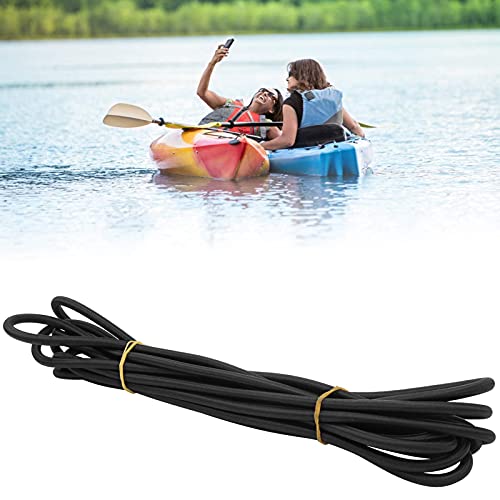 Rosvola Cuerda elástica para Canoa, 6 mm, 1 Pieza, 168 g, Cuerda elástica para Canoa, núcleo de látex, Cuerda elástica para Kayak, práctica para Botes de Goma, canoas, Tiendas de campaña, Kayaks