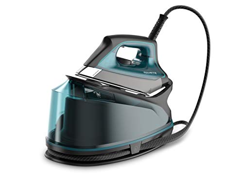 Rowenta Compact Steam Pro DG7623 Centro de planchado, 6.3 bares de presión, golpe de vapor de 325 g/minuto, suela antiarañazos deslizante, sistema eco