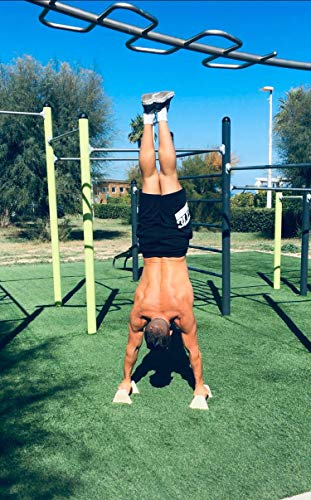 RS SPORT Paralelo de madera, paralelo bajo, paralelo calisthenics, barra de dominadas, crossfit y steet Workout, gimnasio, cuerpo libre, fitness