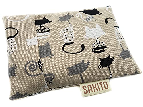 Saco Térmico Bebé de Semillas de Trigo y Lavanda | Saco Semillas Bebé Cólicos | Bolsa de Semillas para Microondas Calor y Frío | 16x12 cm | Funda Incluída