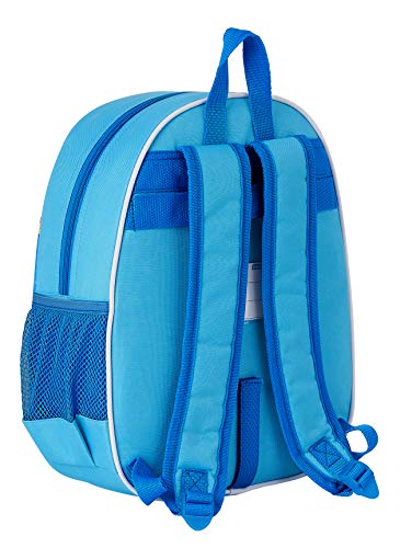 Safta Mochila Diseño 3D Adaptable a Carro de SuperZings, 270x100x320mm, azul claro, m (M890)