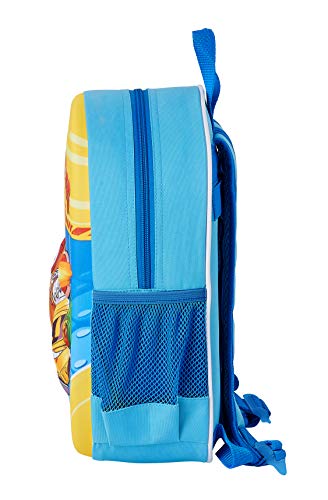 Safta Mochila Diseño 3D Adaptable a Carro de SuperZings, 270x100x320mm, azul claro, m (M890)