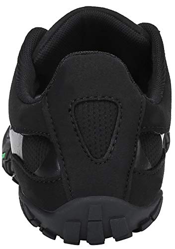 SAGUARO Hombre Mujer Barefoot Zapatillas de Trail Running Minimalistas Zapatillas de Deporte Fitness Gimnasio Caminar Zapatos Descalzos para Correr en Montaña Asfalto Escarpines de Agua, Negro, 36 EU