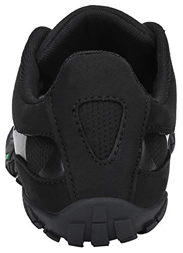 SAGUARO Hombre Mujer Zapatos Minimalistas Comodas Respirable Zapatillas de Trail Running Ligeras Calzado Barefoot Antideslizante para Gimnasio Fitness Senderismo Montaña, Negro 43 EU