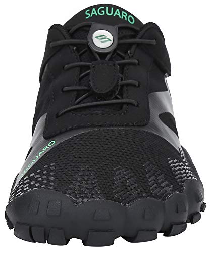 SAGUARO Zapatillas de Deporte Exterior Interior Hombre Mujer Escarpines Deportes Acuáticos Calzado de Minimalista para Playa Surf Transpirable de Secado Rápido,Negro 43 EU