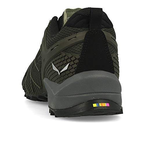 Salewa MS Wildfire Zapatos de Senderismo, Black Olive/Siberia, 42 EU