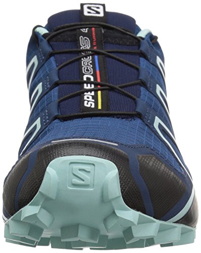 Salomon Speedcross 4, Zapatos de Trail Running Mujer, Poseidon/Eggshell Blue/Black, 38 2/3 EU