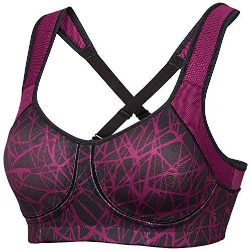 Schiesser Sport Bra, Vario Sujetador Deportivo, Rojo (Beere 512), 105B (Talla del Fabricante: 090B) para Mujer