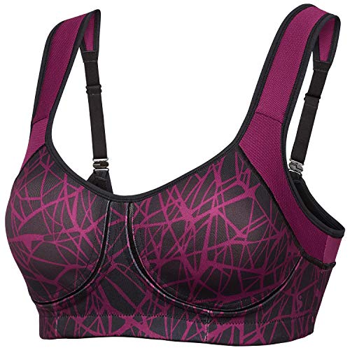 Schiesser Sport Bra, Vario Sujetador Deportivo, Rojo (Beere 512), 105B (Talla del Fabricante: 090B) para Mujer