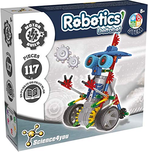 Science4you Robotics Deltabot - Kit Robotica para Niños con 117 Piezas, Construye tu Robot Interactivo, Construcciones para Niños, Robot para Montar, Juegos Educativos Niños 6 7 8 9 10 - 14 Años