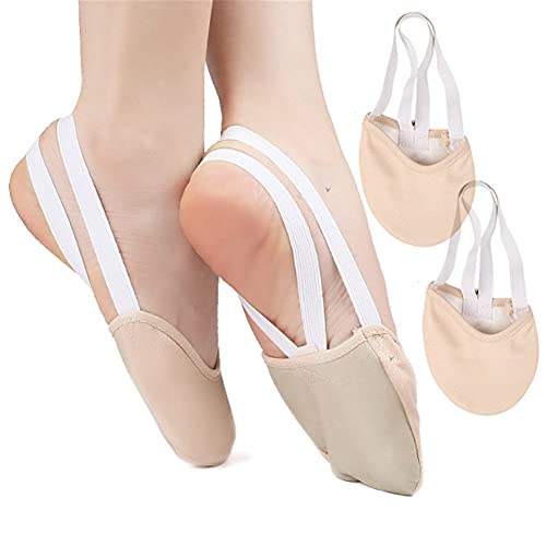 seaNpem Zapatos de baile de suela de cuero para ballet, jazz, danza del vientre, niñas, mujeres, niños, hombres, adultos, Piel, XS