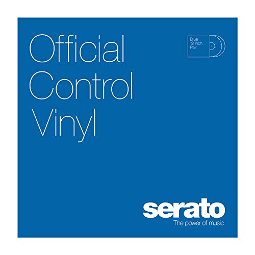 Serato SCV-PS-BLUE-2 - Plato de vinilo para tocadiscos (2 unidades, 12"), color azul