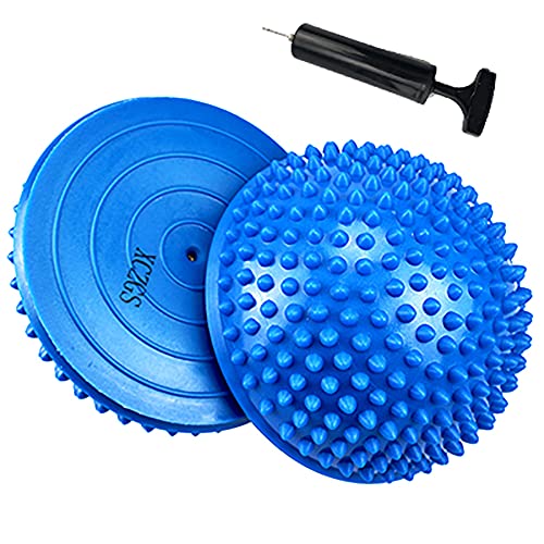 Set de 2 Bola de Equilibrio para - Erizo del Masaje del pie de Yoga Durian Masaje De Pies De Bola Media Bola para La Gimnasia De Pilates para Adulto