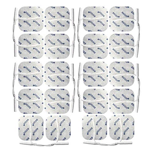 Set de electrodos axion - 20 parches para TENS EMS - almohadillas universales, reutilizables y autoadhesivas para su aparato electroestimulador TENS EMS