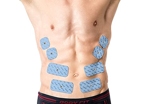 Set mix de 16 electrodos tens ems axion | Compatible con VITALCONTROL y Beurer electroestimulador TENS y EMS | Parches de conexión 3,5 mm a botón o snap