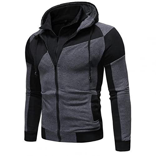 Sheey Chandal Hombre Completo Chandals Hombre Conjunto de Ropa Costura Cremallera Chándal Hombre Completo Traje Deportivo Pantalones Abrigo Chaqueta Jersey para Primavera Otoño Invierno Trabajo