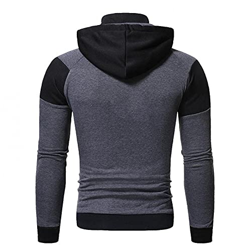 Sheey Chandal Hombre Completo Chandals Hombre Conjunto de Ropa Costura Cremallera Chándal Hombre Completo Traje Deportivo Pantalones Abrigo Chaqueta Jersey para Primavera Otoño Invierno Trabajo