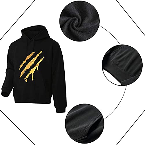 Sheey Conjunto de Ropa y Pantalones Hombre Sudadera Manga Larga con Capucha Moda Carta Estampado Mantener Caliente Deporte Abrigo Chaqueta Jersey Otoño Invierno Inicio Trabajo