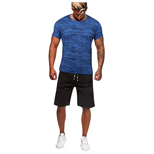 Sheey Verano Conjunto Chandal Hombre Completo Chándal de Futbol Camisas Shirt Manga Corta Camiseta, Hawaii Talla Grande Playa Deportivas Conjunto Deportivo Hombre Pantalones Deportes