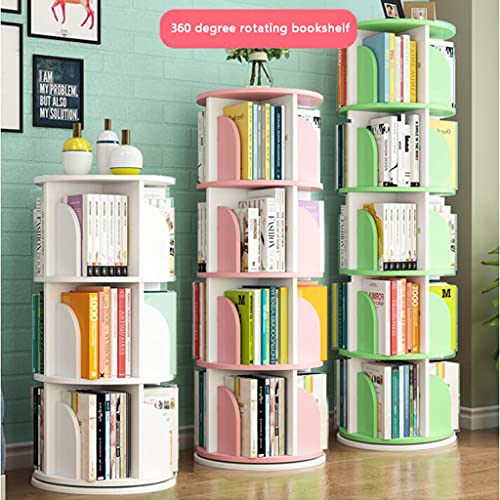 Shelf Estante para Libros Estantería giratoria de 360 ​​Grados Estante de Libros de imágenes para niños del hogar Creativo Estante de Esquina Un Regalo de Aprendizaje para niños Fácil de Desmontar