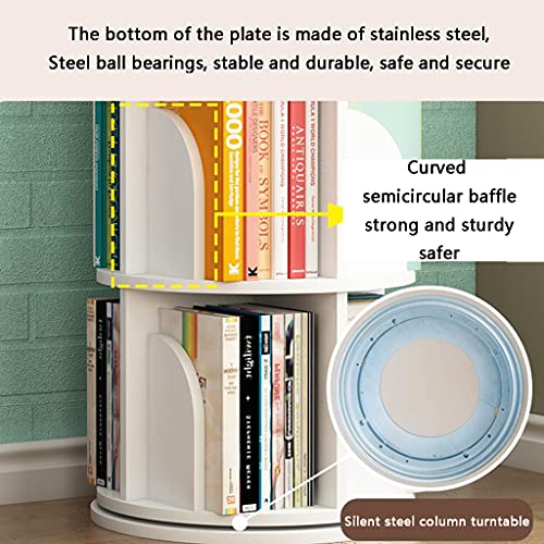 Shelf Estante para Libros Estantería giratoria de 360 ​​Grados Estante de Libros de imágenes para niños del hogar Creativo Estante de Esquina Un Regalo de Aprendizaje para niños Fácil de Desmontar