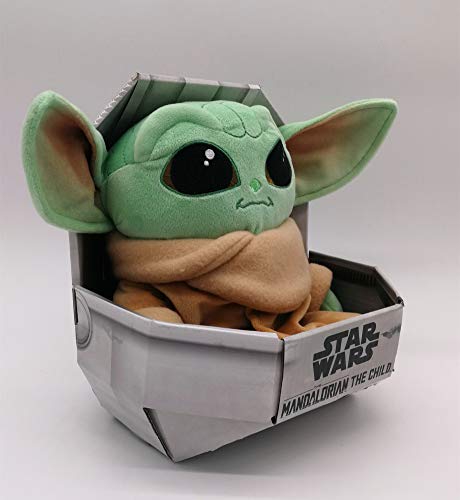 Simba Toys Peluches Disney - Peluche de Baby Yoda de la Serie The Mandalorian de Star Wars, para Niños de todas las edades - 25 cm