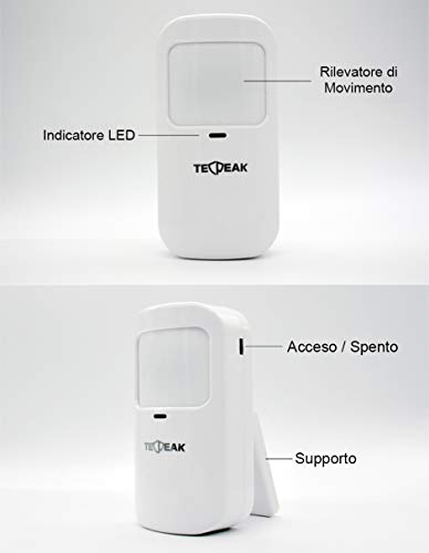 Sistema de Alarma doméstica inalámbrica, TecPeak Kit de Alarma WiFi/gsm con Seguridad Sirena Proporciona un Modo Altamente eficaz para Proteger tu hogar y Oficina