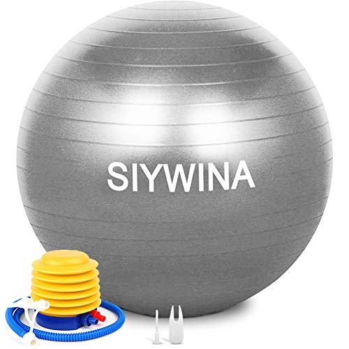 SIYWINA Fitness Pelota de Ejercicio Pelota de Pilates Embarazadas Anti Explosión Yoga Ball para Equilibrio Fitness Entrenamiento