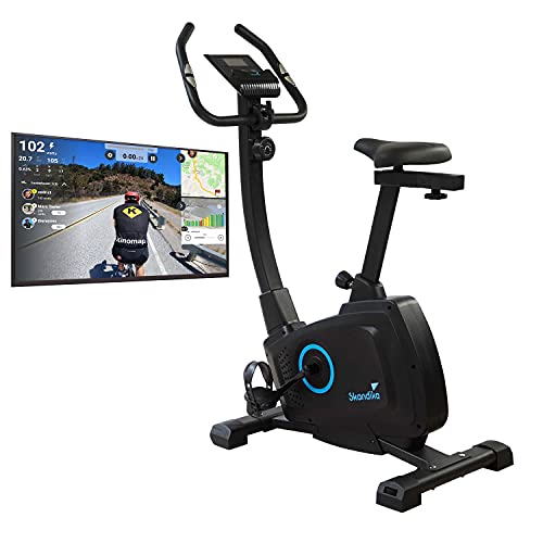 Skandika Bragi Ergómetro/Bicicleta estática - 7 kg masa de volante - Kinomap - Sistema de freno magnético - Bluetooth - Ajuste de altura