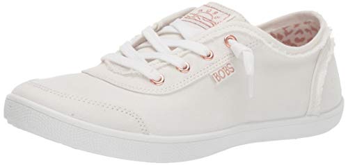 Skechers Bobs B Cute, Zapatillas Mujer, White Canvas, 35.5 EU