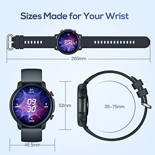 Smartwatch Reloj Inteligente Hombre - Impermeable IP68 Pulsera Actividad Inteligente con Pulsómetro Caloría Monitor de Sueño Podómetro de Actividad 1.32'' Reloj Deportivo Hombre para Android y iOS