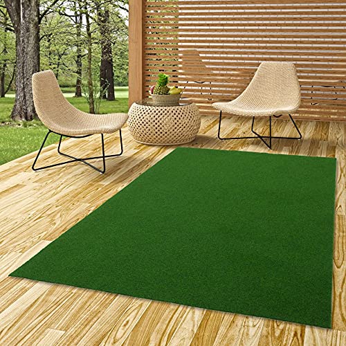 Snapstyle Kingston - Alfombra de césped Artificial - para Jardín, Terraza, Balcón - Verde - 13 tamaños