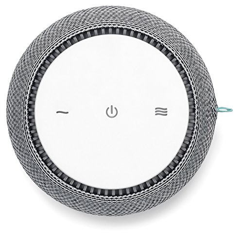 SNOOZ Máquina de sonido de ruido blanco - Ventilador real interior para sonidos de ruido blanco no bucle, control remoto basado en aplicaciones, temporizador de sueño y luz nocturna, nube