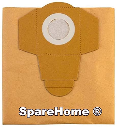 SpareHome 5 Bolsas de Alta filtración compatibles con aspiradores Parkside Lidl, PNTS1250, PNTS1250/9, PNTS1300, PNTS1400, PNTS1300A1, PNTS1300B2, 1300C3