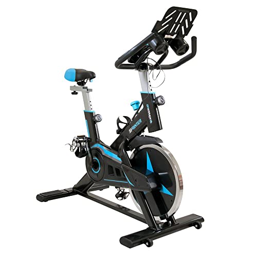 Spinning SPRINTER - Bicicleta estática con rueda de inercia de 13 kg y resistencia manual magnética, cardio y fitness