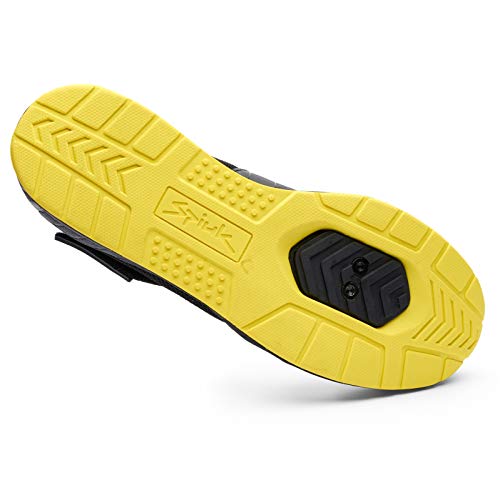 Spiuk Sportline Indoor Zapatilla Motiv, Adultos Unisex, Negro/Amarillo, T. 41