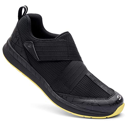 Spiuk Sportline Indoor Zapatilla Motiv, Adultos Unisex, Negro/Amarillo, T. 41