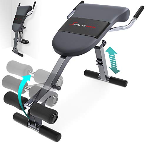 Sportstech BRT200 Entrenador de Espalda y Abdomen 3en1 Patentado Propio con Innovador diseño Antideslizante; Plegable; Multifuncional con Acolchado ergonómico; Plegado fácil. (BRT200)