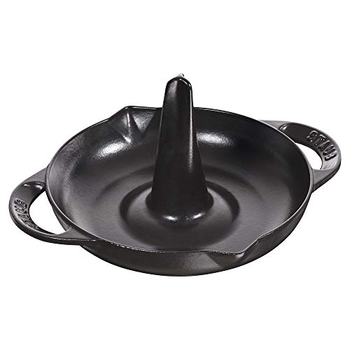 STAUB Asador Vertical, Hierro Fundido, Negro, 24 cm