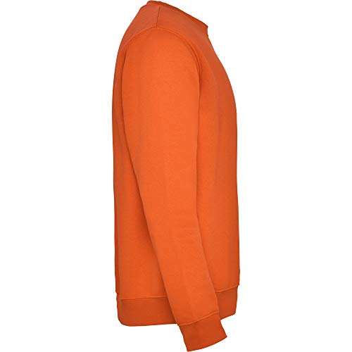 Sudadera Colores para niños con diseño clásico, Cuello, puños y Cinturilla de Punto de canalé – Sudadera Cómoda, cálida, Lisa y Elegante (Naranja, 1/2 Años)