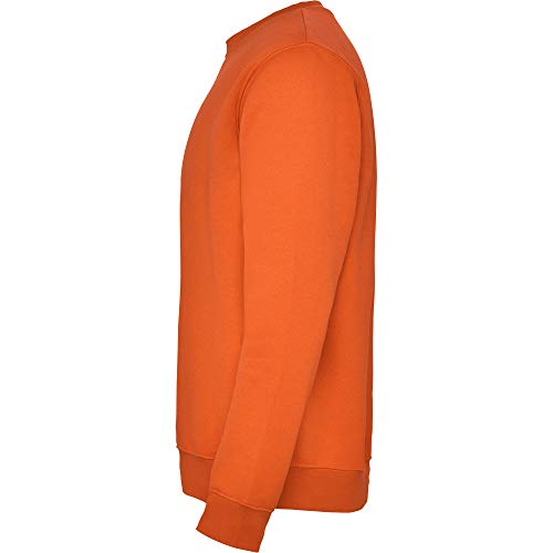 Sudadera Colores para niños con diseño clásico, Cuello, puños y Cinturilla de Punto de canalé – Sudadera Cómoda, cálida, Lisa y Elegante (Naranja, 1/2 Años)