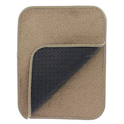 Sumex PLUSH03 Alfombra para Coche Universal de Moqueta, de Color Beige, Antideslizante y Talonera Reforzada,